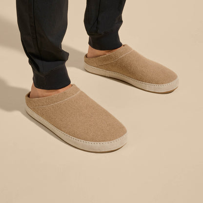 OluKai Hāmani Hulu Men’s Wool Mule Slippers for Men