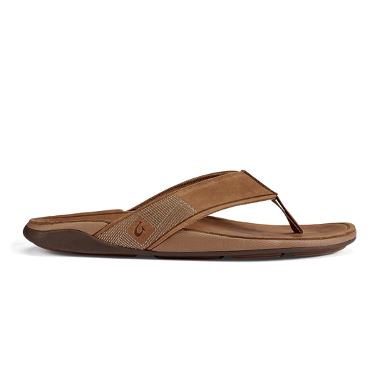 OluKai Tuahine Men's Waterproof Leather Beach Sandals for Men