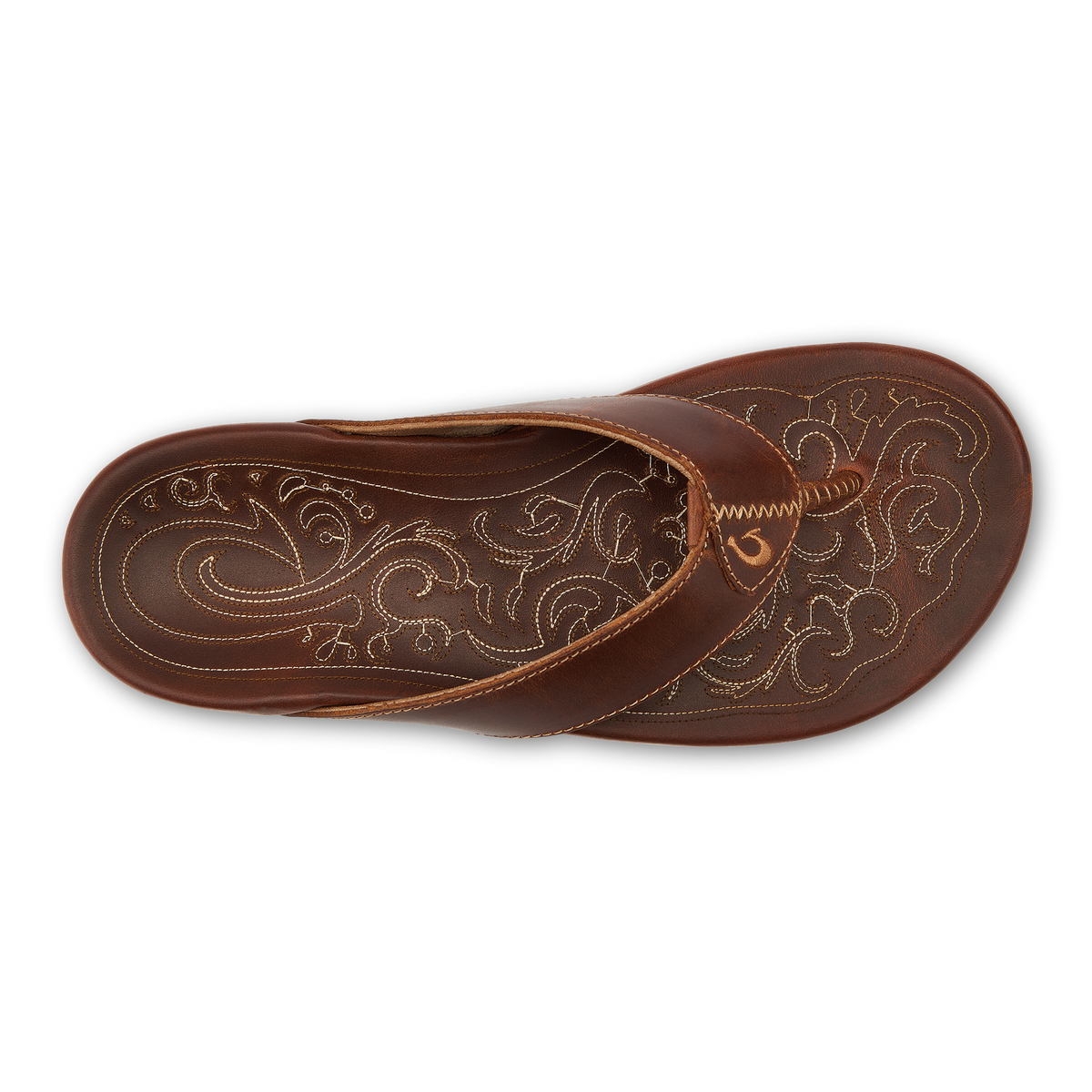 OluKai Mekila Men's Full-Grain Leather Beach Sandals for Men