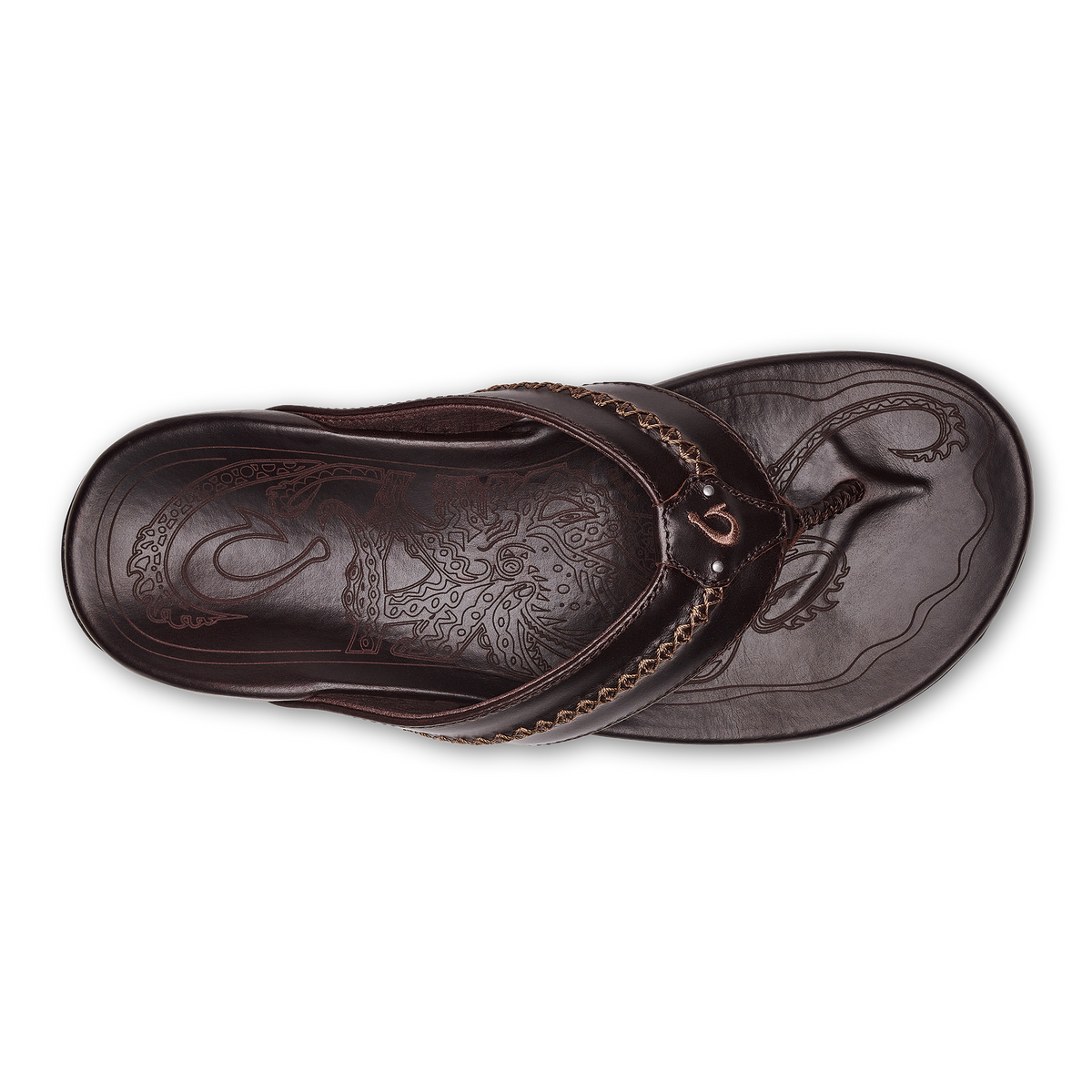 OluKai Mea Ola Men's Leather Beach Sandals for Men
