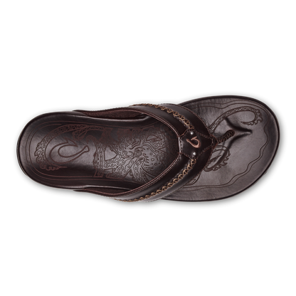 OluKai Mea Ola Men's Leather Beach Sandals for Men