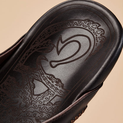 OluKai Mea Ola Men's Leather Beach Sandals for Men