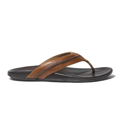 OluKai Mea Ola Men's Leather Sandals for Men