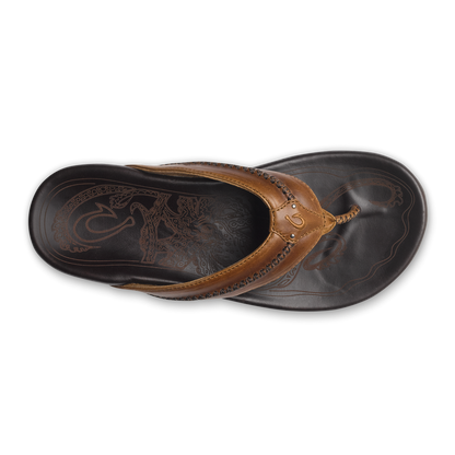 OluKai Mea Ola Men's Leather Sandals for Men
