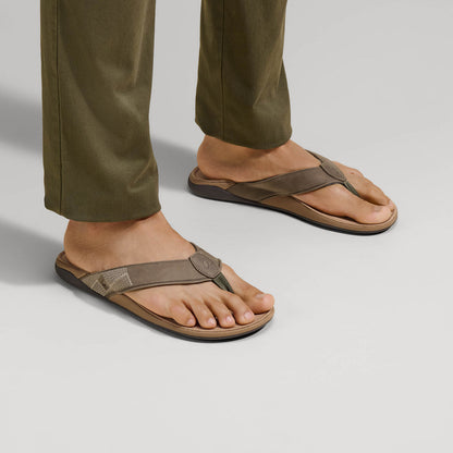 OluKai Tuahine Men's Waterproof Leather Beach Sandals for Men