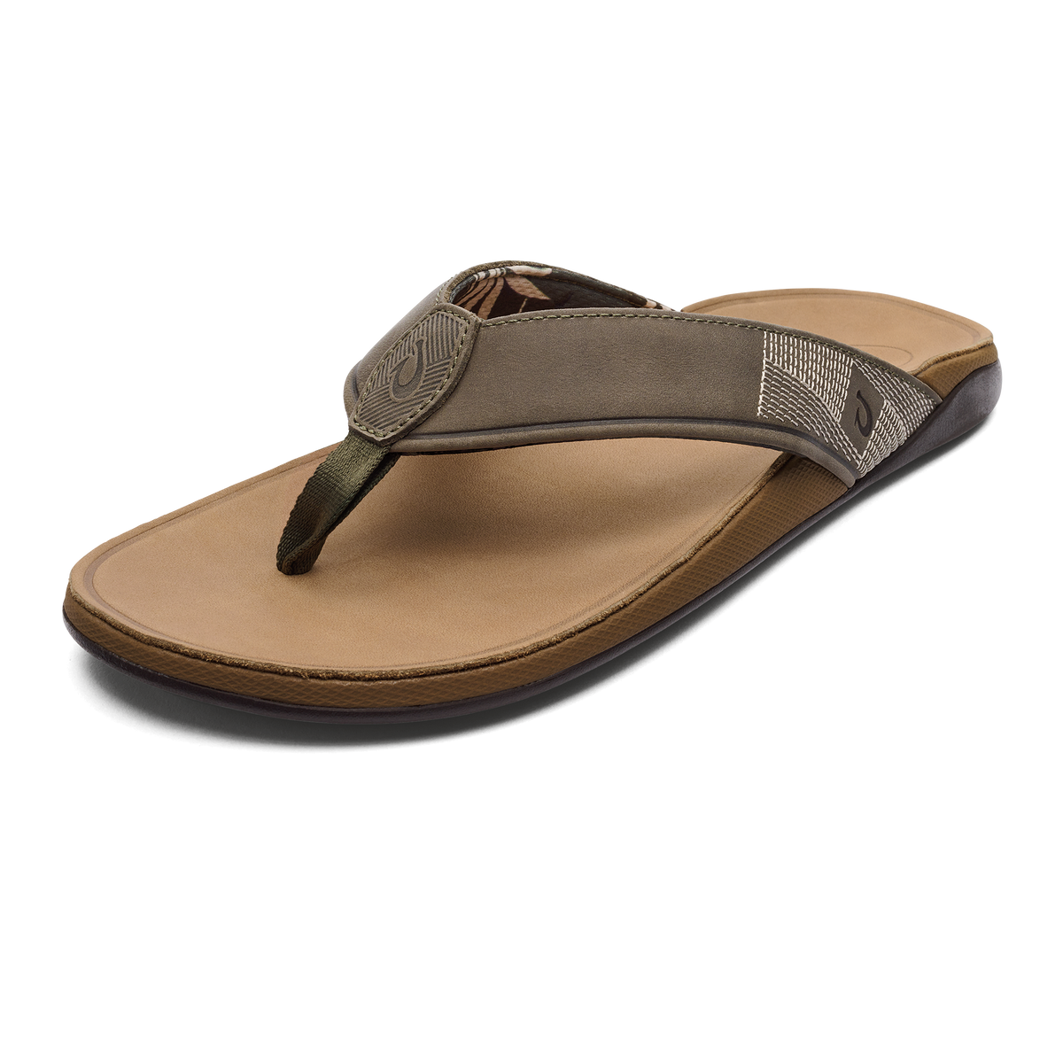 OluKai Tuahine Men's Waterproof Leather Beach Sandals for Men