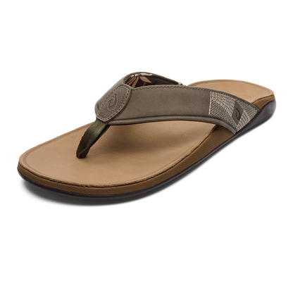 OluKai Tuahine Men's Waterproof Leather Beach Sandals for Men