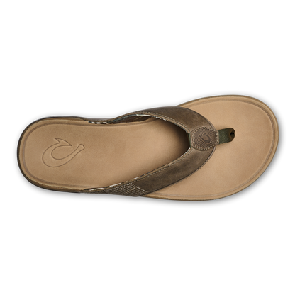 OluKai Tuahine Men's Waterproof Leather Beach Sandals for Men