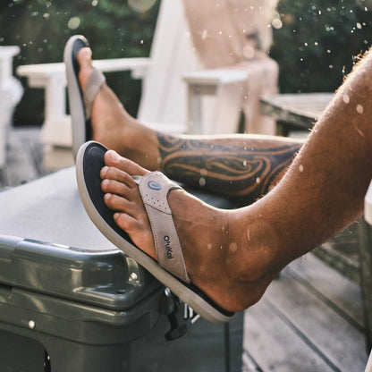 OluKai Pili Men’s Waterproof Leather Sandals for Men