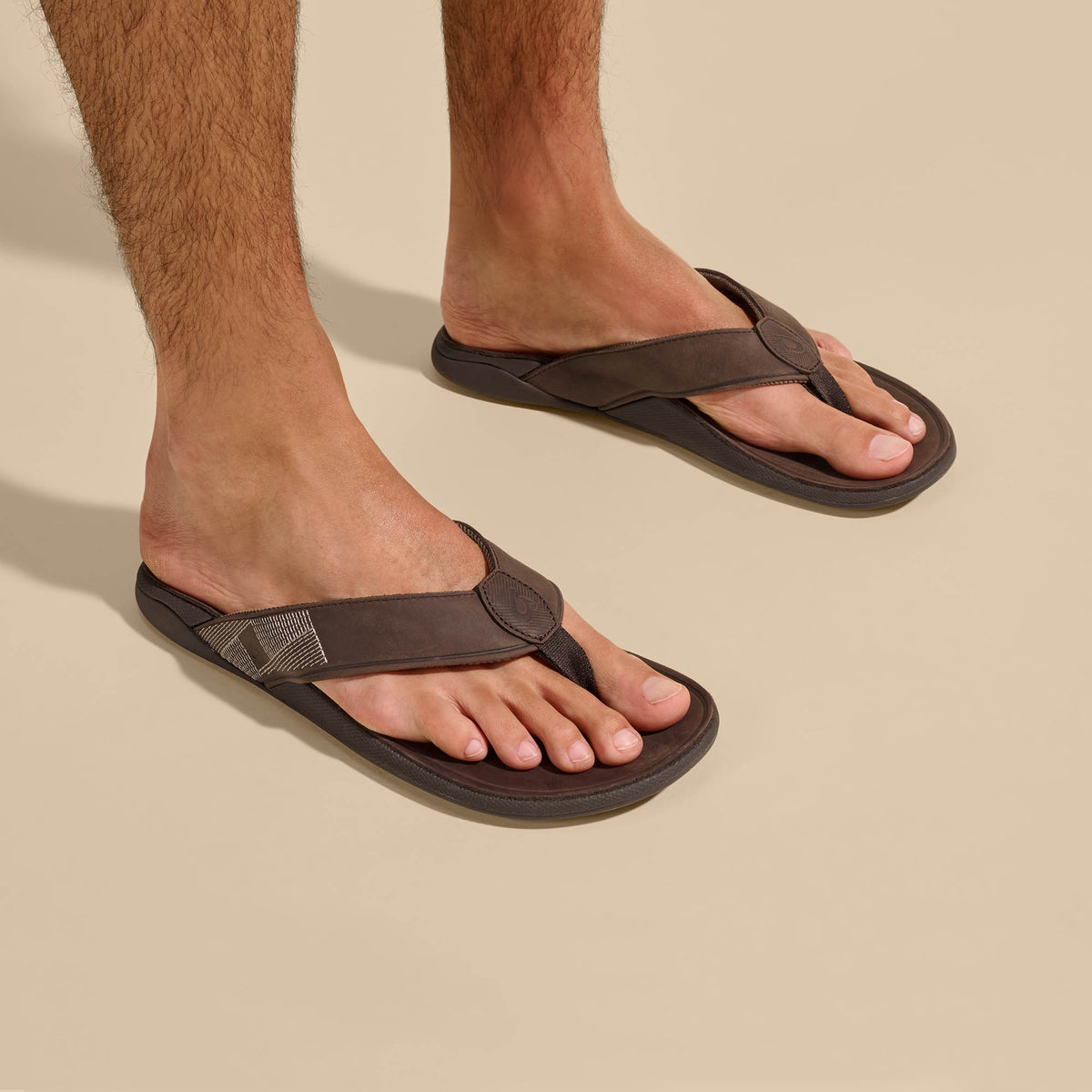 OluKai Tuahine Men's Waterproof Leather Beach Sandals for Men