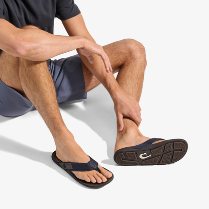 OluKai Tuahine Men's Waterproof Leather Beach Sandals for Men