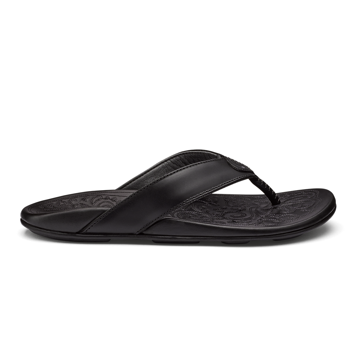 OluKai Mekila Men's Full-Grain Leather Beach Sandals for Men