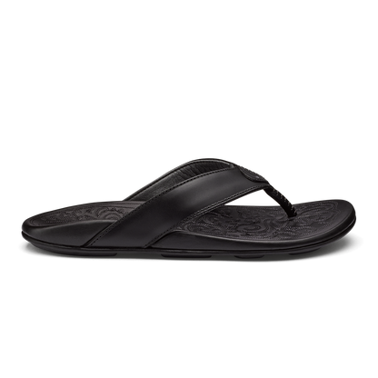 OluKai Mekila Men's Full-Grain Leather Beach Sandals for Men