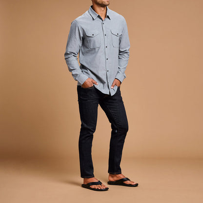 OluKai Mekila Men's Full-Grain Leather Beach Sandals for Men