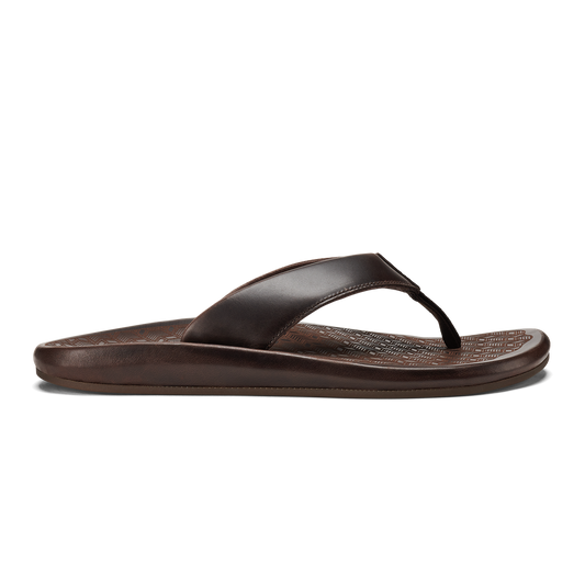 OluKai ‘Ilikai Men‘s Leather Beach Sandals for Men