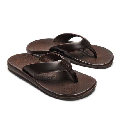 OluKai ‘Ilikai Men‘s Leather Beach Sandals for Men