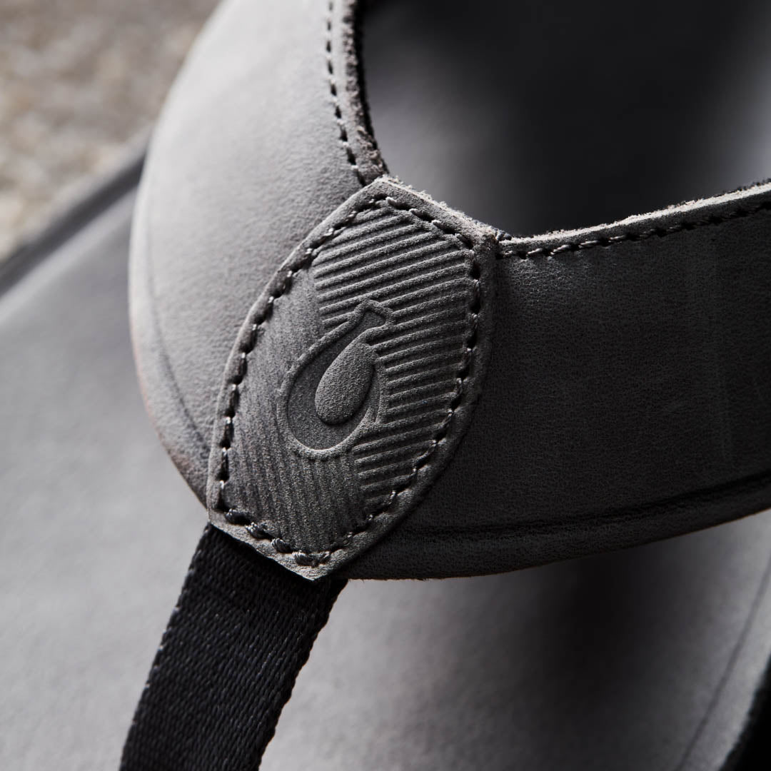OluKai Tuahine Men's Waterproof Leather Beach Sandals for Men