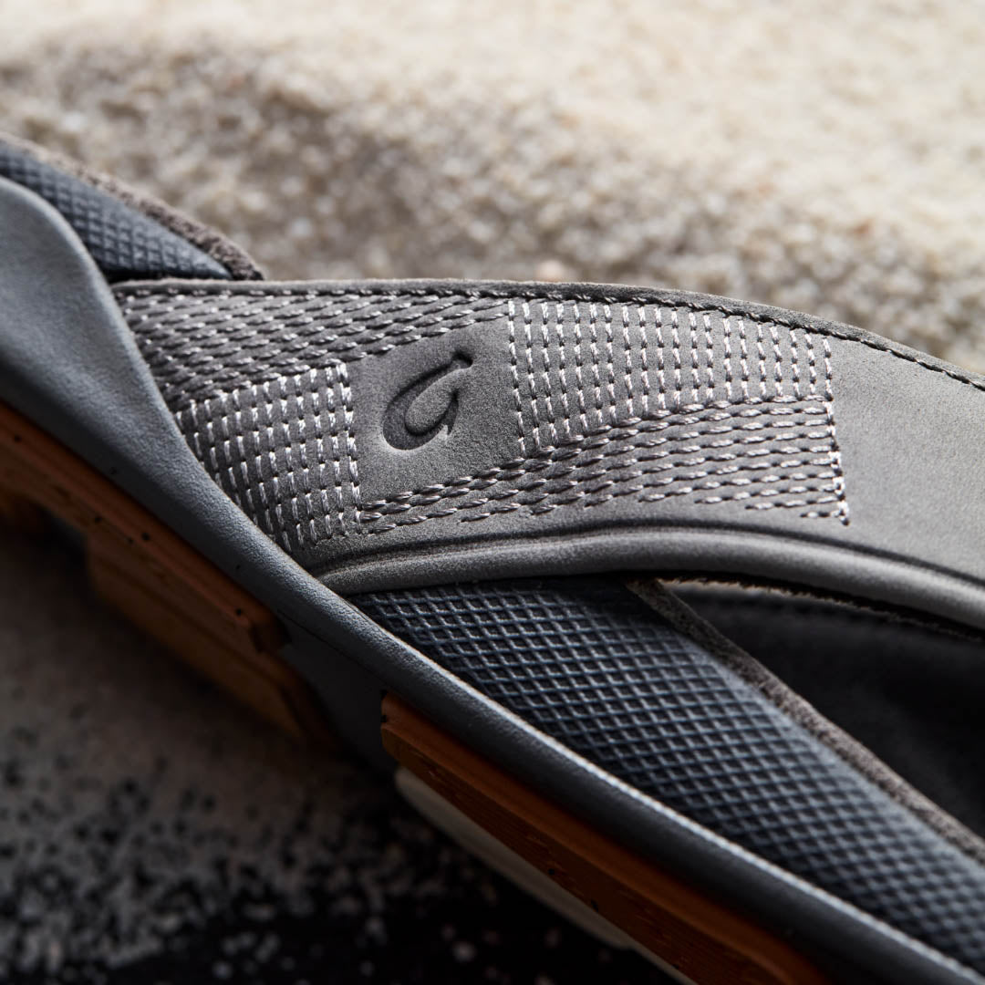 OluKai Tuahine Men's Waterproof Leather Beach Sandals for Men