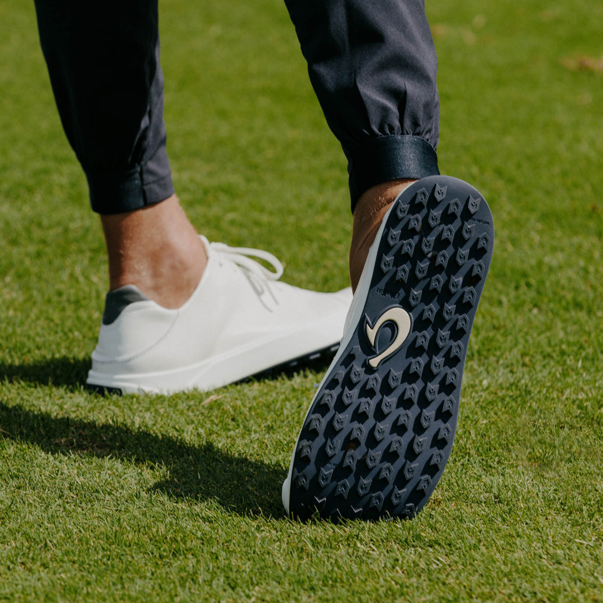 OluKai Wai‘alae Men’s Waterproof Leather Golf Shoes for Men