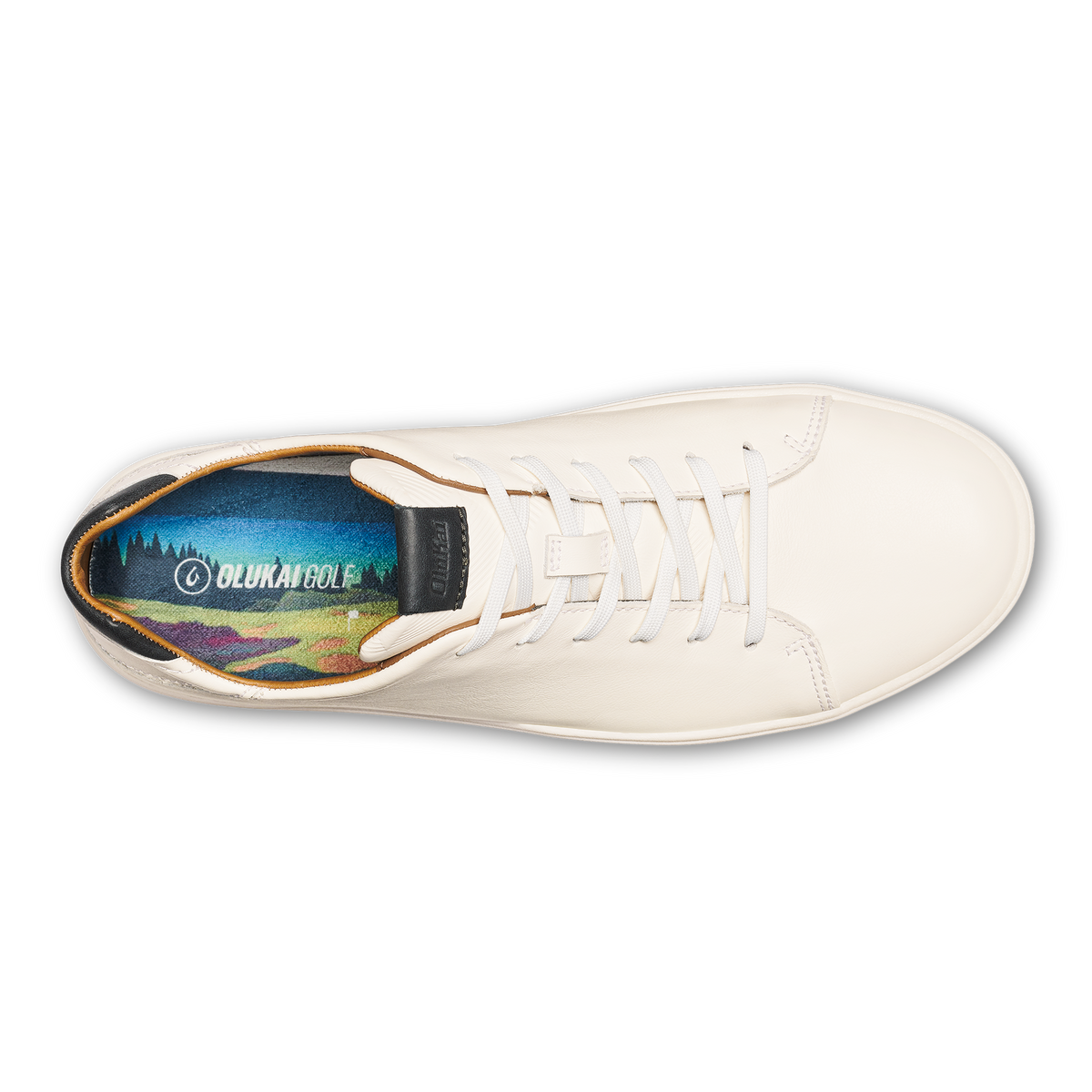 OluKai Wai‘alae Men’s Waterproof Leather Golf Shoes for Men