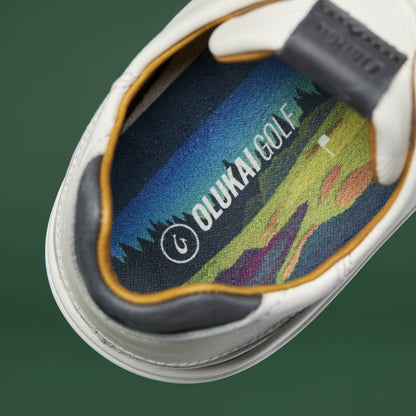 OluKai Wai‘alae Men’s Waterproof Leather Golf Shoes for Men