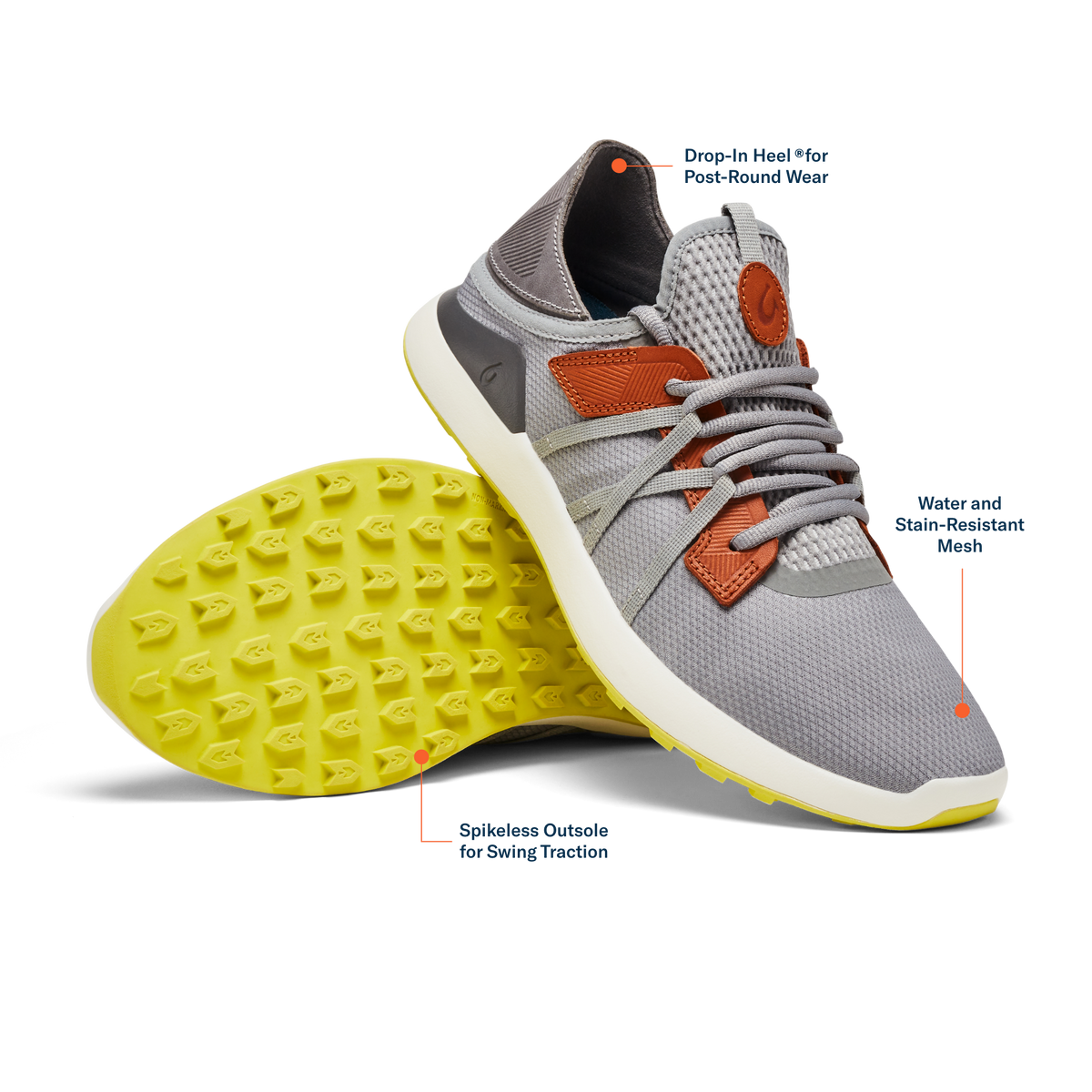 OluKai Manele Men’s Breathable Golf Shoes for Men