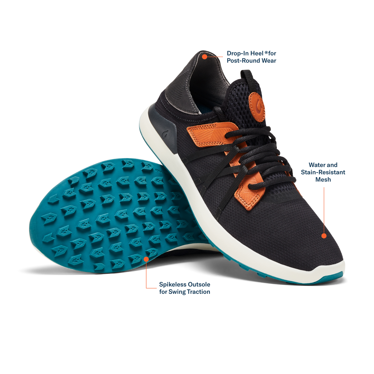 OluKai Manele Men’s Breathable Golf Shoes for Men