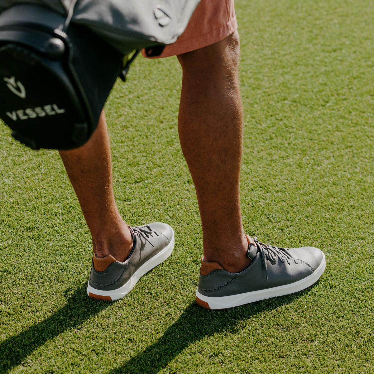 OluKai Wai‘alae Men’s Waterproof Leather Golf Shoes for Men