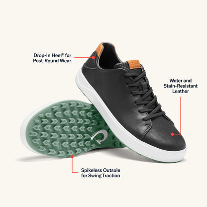 OluKai Wai‘alae Men’s Waterproof Leather Golf Shoes for Men