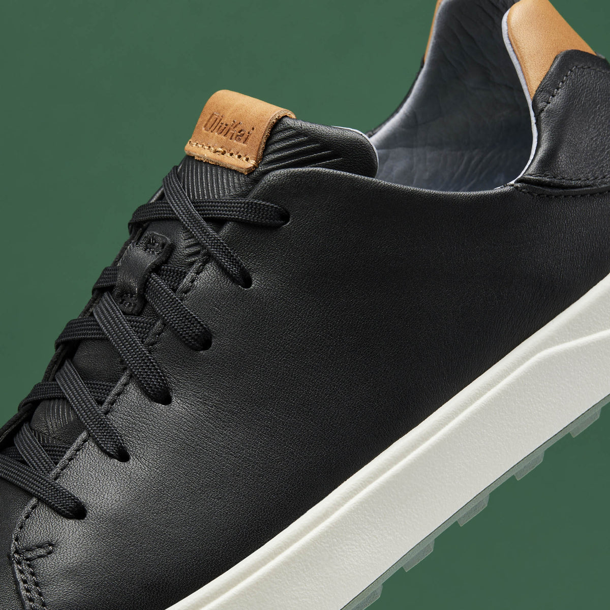 OluKai Wai‘alae Men’s Waterproof Leather Golf Shoes for Men