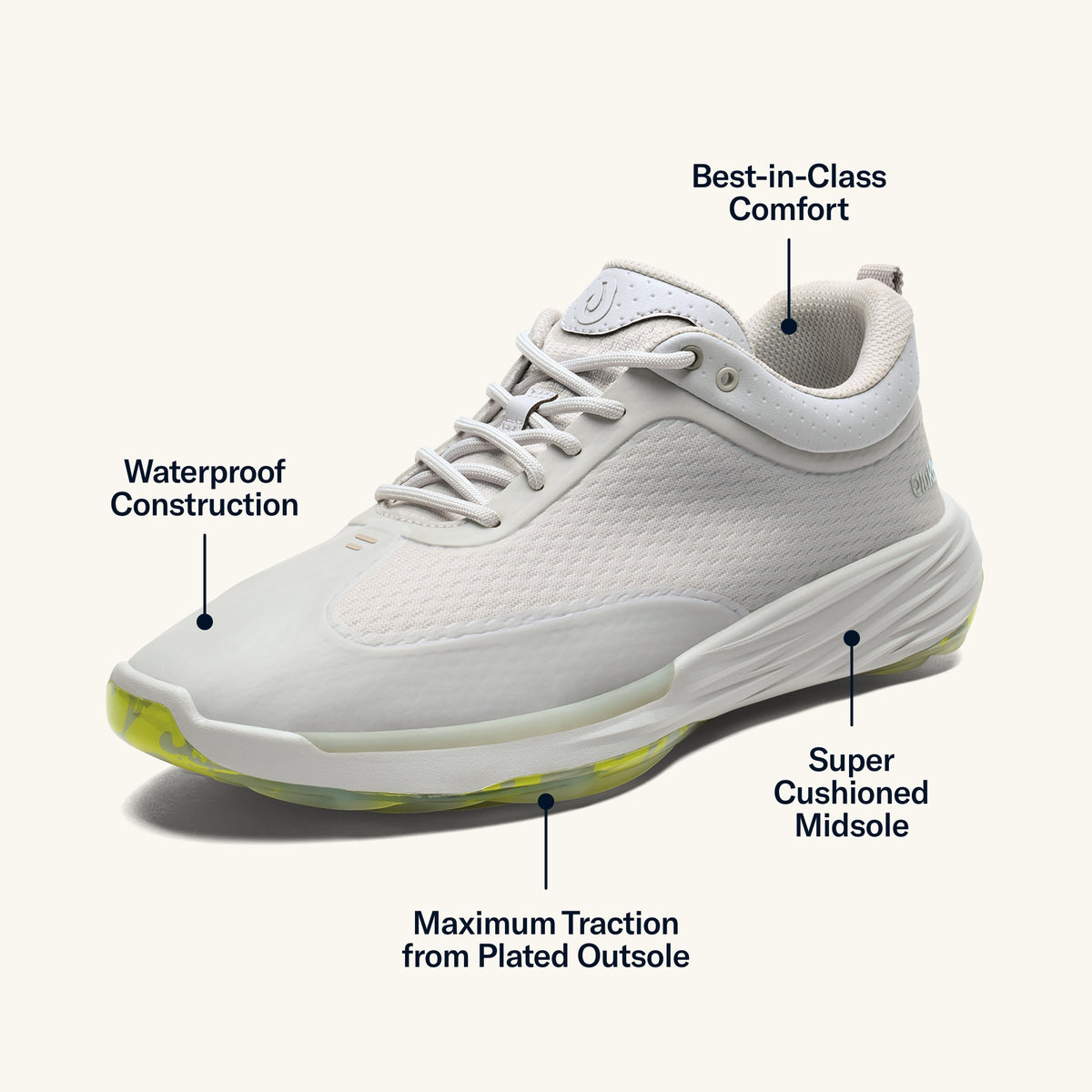 OluKai Mākena Men’s Waterproof Golf Shoes for Men