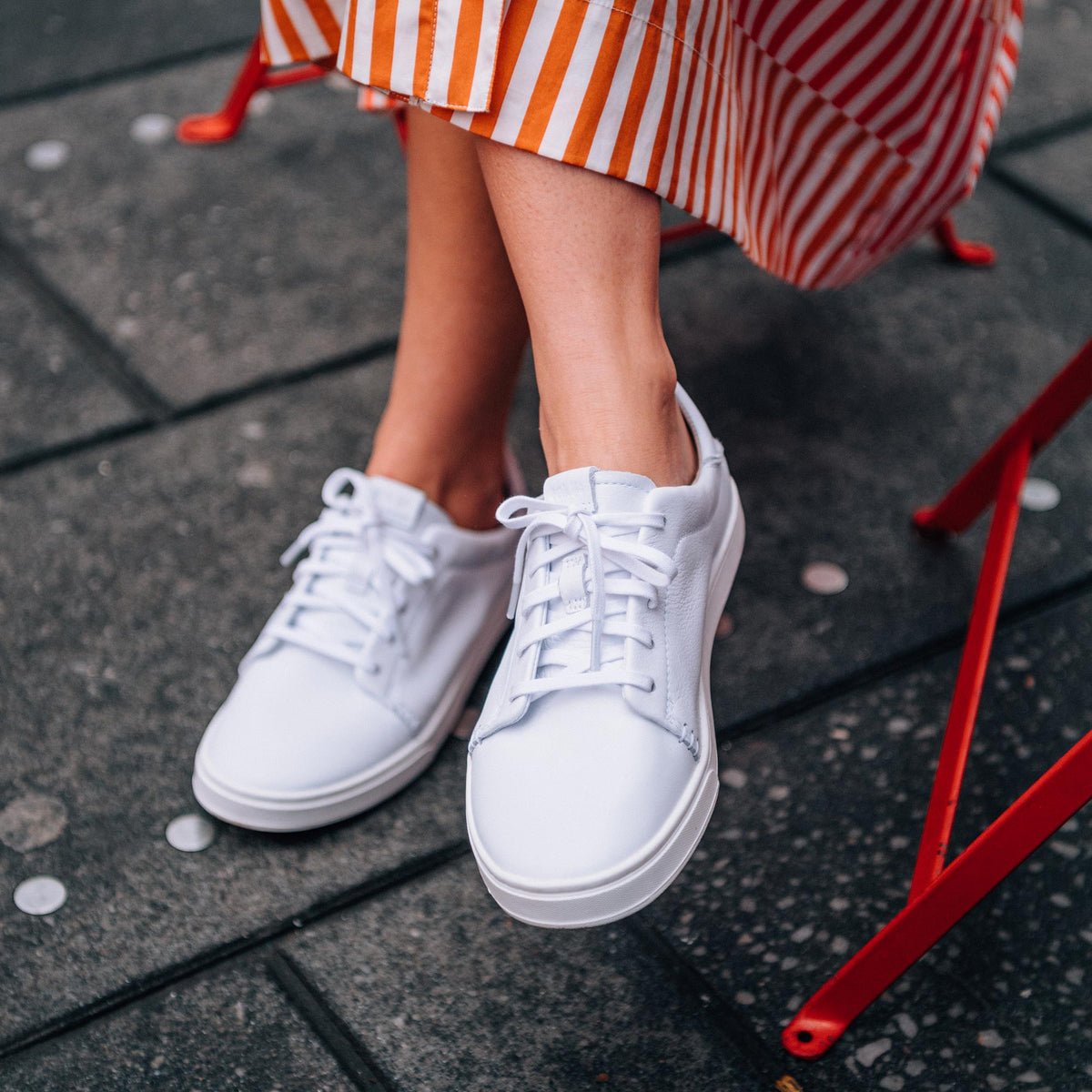 OluKai Pehuea Lī ‘Ili Women's Leather Sneakers for Women