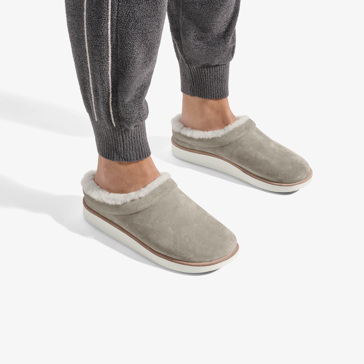 OluKai Mani-Taupe Grey / Golden Sand for Women