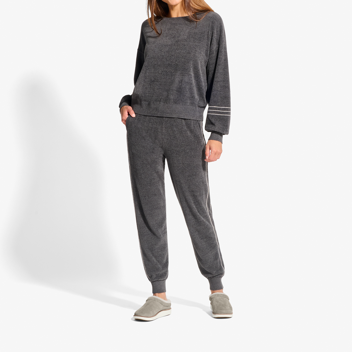 OluKai Mani-Taupe Grey / Golden Sand for Women