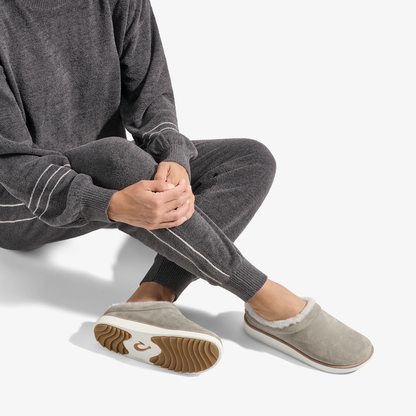 OluKai Mani-Taupe Grey / Golden Sand for Women