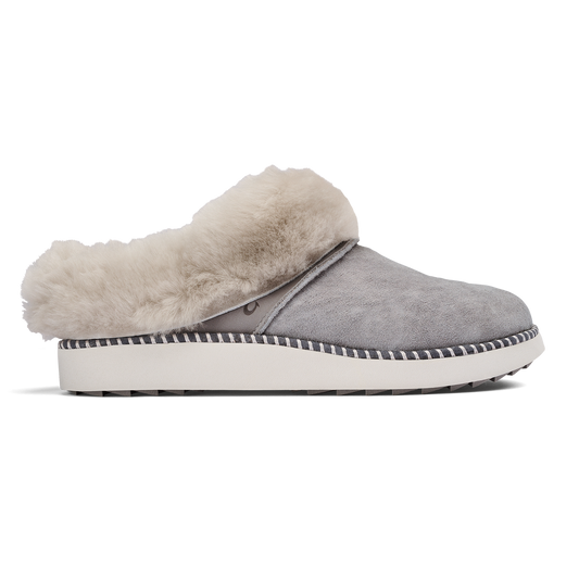 OluKai Ku‘i Women’s Fuzzy Slip-On Slippers for Women