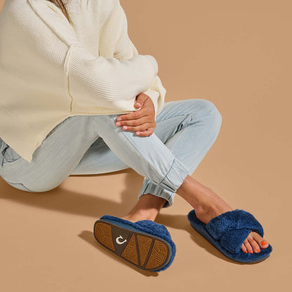 OluKai Hila Heu Women’s Slide Slipper Sandals for Women