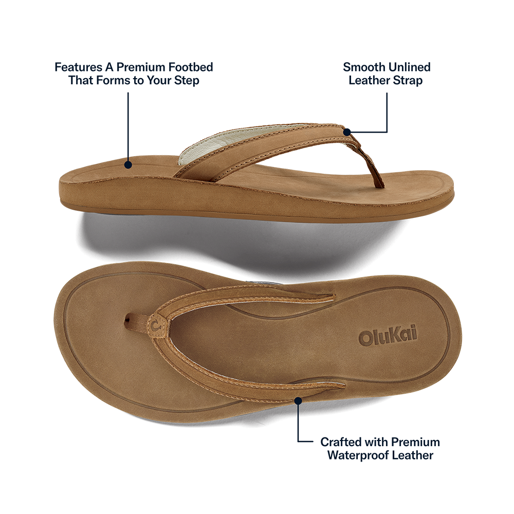 OluKai Southshore Women’s Waterproof Leather Sandals for Women