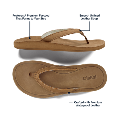 OluKai Southshore Women’s Waterproof Leather Sandals for Women