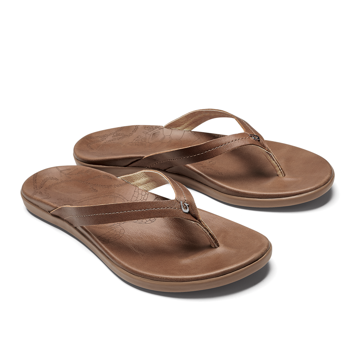 OluKai Honu Women’s Leather Beach Sandals for Women
