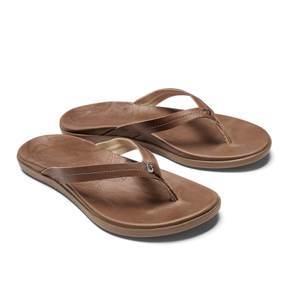 OluKai Honu Women’s Leather Beach Sandals for Women