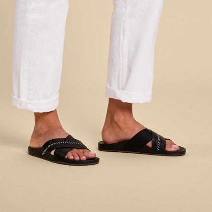OluKai Kipe‘a ‘Olu Women‘s Slide Sandals for Women