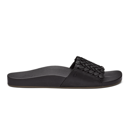 OluKai Kāmola Women’s Leather Slide Sandals for Women