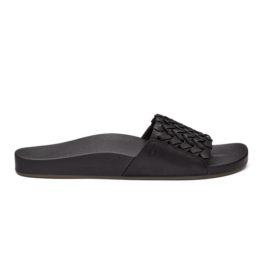 OluKai Kāmola Women’s Leather Slide Sandals for Women