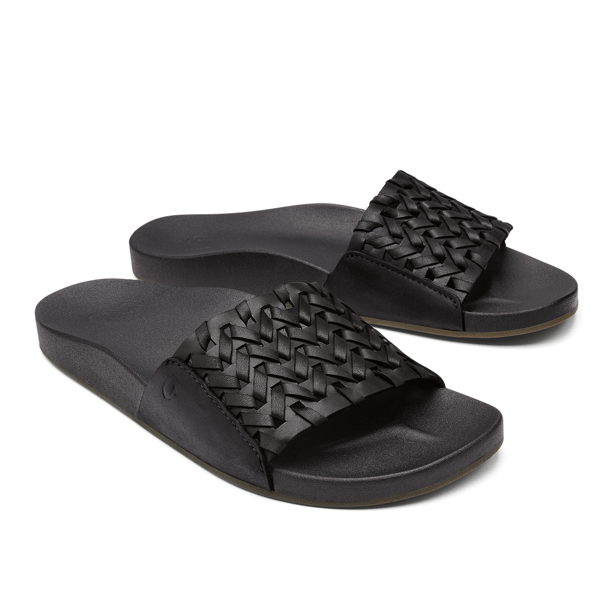 OluKai Kāmola Women’s Leather Slide Sandals for Women