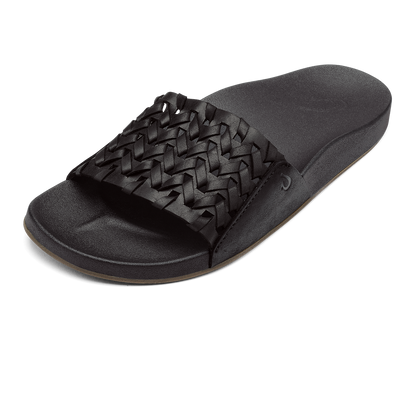 OluKai Kāmola Women’s Leather Slide Sandals for Women
