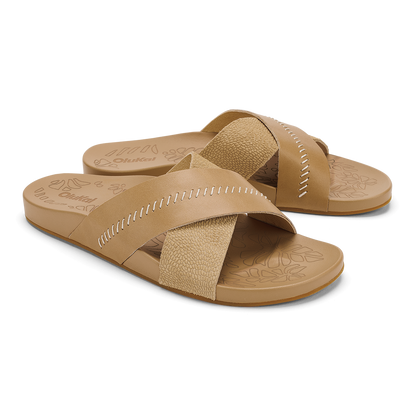 OluKai Kipe‘a ‘Olu Women‘s Slide Sandals for Women