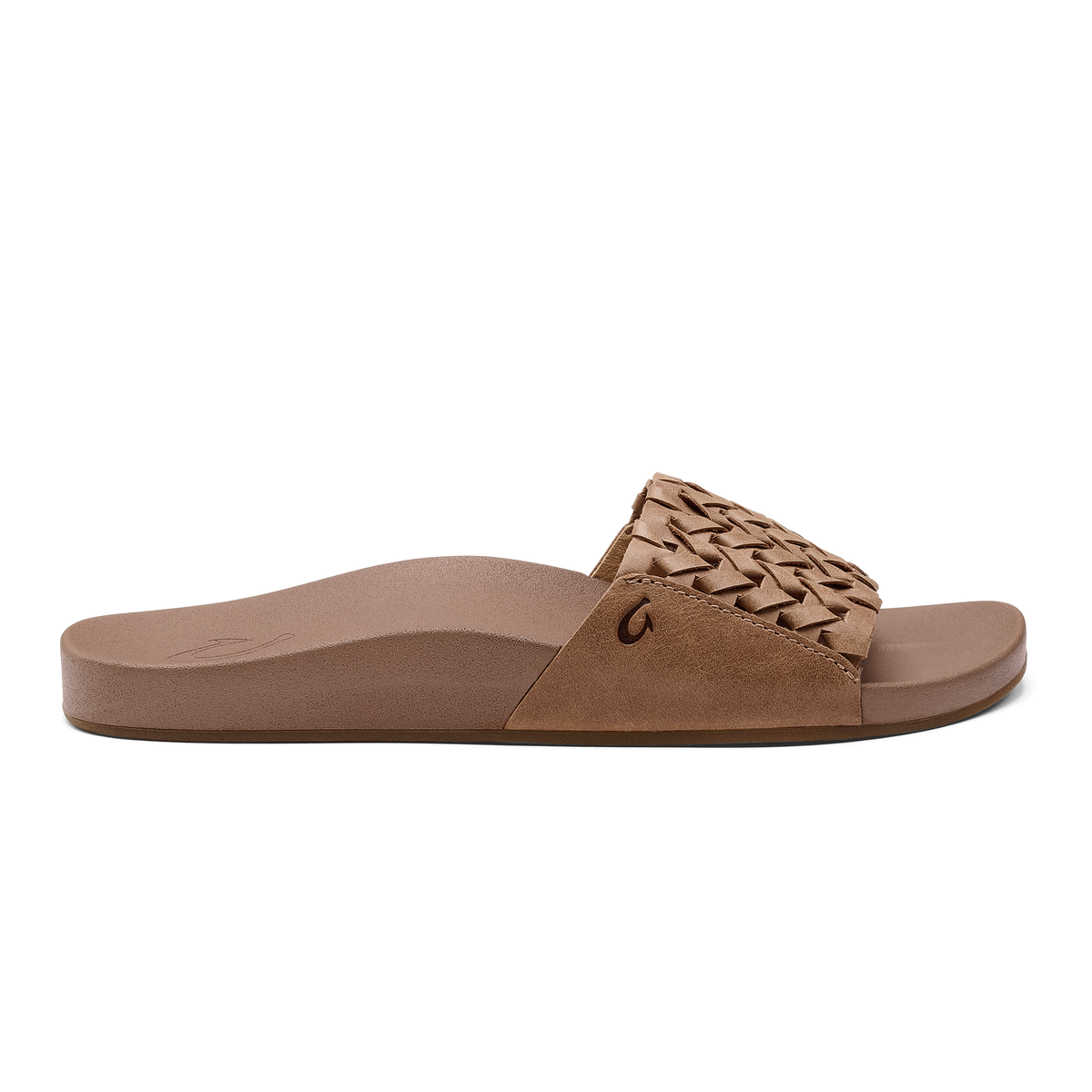 OluKai Kāmola Women’s Leather Slide Sandals for Women
