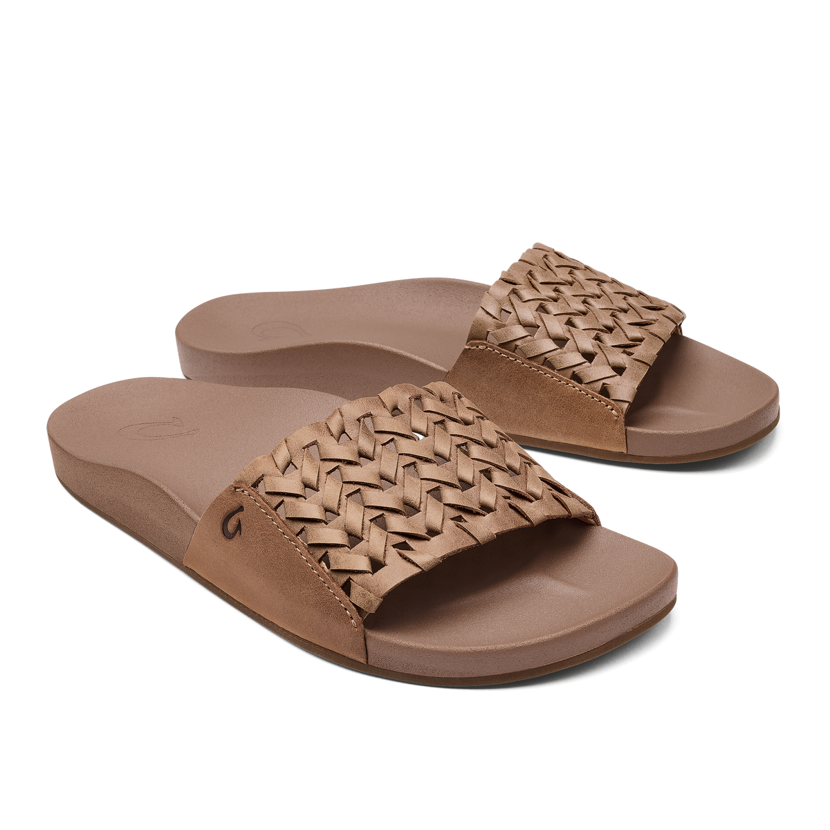 OluKai Kāmola Women’s Leather Slide Sandals for Women