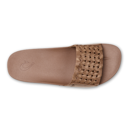 OluKai Kāmola Women’s Leather Slide Sandals for Women